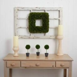 17” Square Tea Leaf Wreath -Michaels Shop D252232S 14