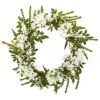 24'' White Mixed Floral Wreath 1 24'' White Mixed Floral Wreath -Michaels Shop D252240S 1