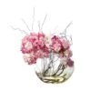 10" Cherry Blossom Arrangement In Glass Vase -Michaels Shop D262043S 1