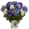 19" Mixed Hydrangea Arrangement In Floral Planter -Michaels Shop D262056S 11