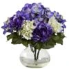 11" Mixed Hydrangea Arrangement In Vase -Michaels Shop D262059S 1