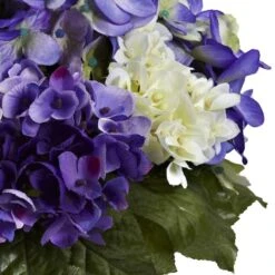 11" Mixed Hydrangea Arrangement In Vase 9 11" Mixed Hydrangea Arrangement In Vase -Michaels Shop D262059S 3