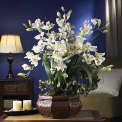 3ft. Orchid Arrangement In Decorative Vase -Michaels Shop D262074S 2