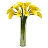 2ft. Yellow Calla Lily In Cylinder Vase -Michaels Shop D262094S 1