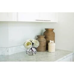 8" White Fancy Rose In Glass Vase 11 8" White Fancy Rose In Glass Vase -Michaels Shop D262099S 4