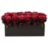 6" Burgundy Rose Arrangement In Ceramic Planter 1 6" Burgundy Rose Arrangement In Ceramic Planter -Michaels Shop D262106S 1