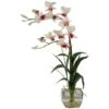 22" Pink Orchid Flower Arrangement In Glass Vase -Michaels Shop D262112S 1