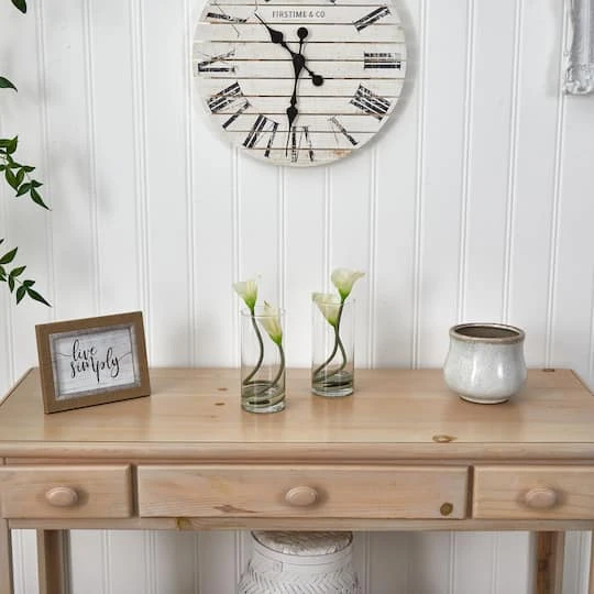 10.5" White Double Calla Lily With Cylinder Vase, 2ct. 7 10.5" White Double Calla Lily With Cylinder Vase, 2ct. - Image 5