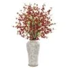 3ft. Red Cherry Blossom Arrangement In Decorative Vase 2 3ft. Red Cherry Blossom Arrangement In Decorative Vase -Michaels Shop D262127S 1