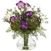 15" Mixed Morning Glory Arrangement With Vase 2 15" Mixed Morning Glory Arrangement With Vase -Michaels Shop D262137S 1