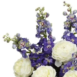 3ft. Rose, Delphinium & Lilac Arrangement In Glass Vase -Michaels Shop D262145S 12