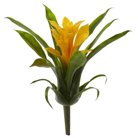 Yellow Bromeliad Flower, 6ct. 4 Yellow Bromeliad Flower, 6ct. - Image 2