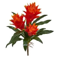 Orange Double Bromeliad Flower, 6ct.