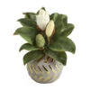 12in. Magnolia In Planter With Gold Trim -Michaels Shop D262297S 1