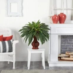 2.5.ft. Boston Fern In Decorative Brown Urn -Michaels Shop D262474S 14