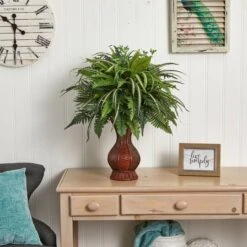 2ft. Mixed Greens & Fern In Decorative Planter -Michaels Shop D262524S 13