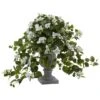 2ft. White Bougainvillea Flowering Plant With Decorative Urn -Michaels Shop D262588S 1