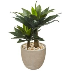 3ft. Double Agave Succulent In Sand Stone Planter -Michaels Shop D262638S 2