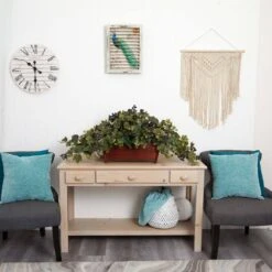 18" Grape Leaf In Rectangular Decorative Planter -Michaels Shop D262645S 12