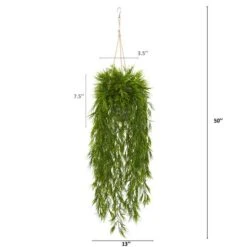 4ft. Mini Bamboo Plant In Metal Hanging Planter -Michaels Shop D262697S 2