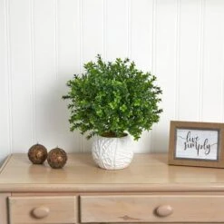 17" Boxwood In White Vase -Michaels Shop D262752S 15