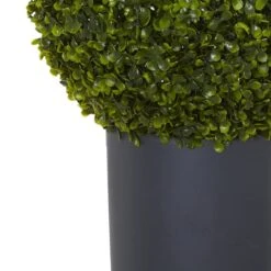 2.5ft. Boxwood Topiary Plant In Gray Cylinder Planter -Michaels Shop D262951S 13