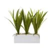 16" Grass In White Rectangular Planter -Michaels Shop D262996S 1