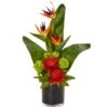 2ft. Bird Of Paradise Arrangement In Black Vase -Michaels Shop D292569S 1