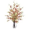 2ft. Pink Cherry Blossom In Glass Vase -Michaels Shop D292575S 11