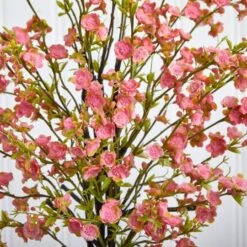 2ft. Pink Cherry Blossom In Glass Vase -Michaels Shop D292575S 14