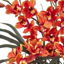 3ft. Red Boat Orchid Arrangement In Black Vase -Michaels Shop D292579S 12