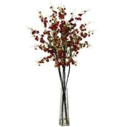 3ft. Red Cherry Blossoms In Vase