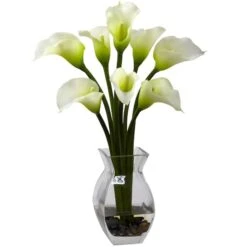 16" Classic Calla Lily Arrangement In Vase
