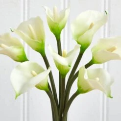 16" Classic Calla Lily Arrangement In Vase 11 16" Classic Calla Lily Arrangement In Vase -Michaels Shop D292585S 14