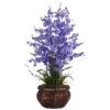 2.5ft. Purple Dancing Lady Orchid Arrangement With Bamboo Vase -Michaels Shop D292605S 1