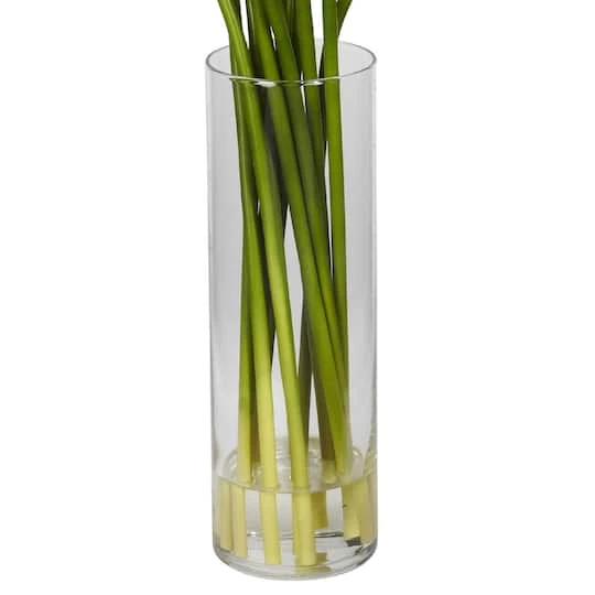 20" Mini Calla Lily Arrangement In Tall Vase, Red 6 20" Mini Calla Lily Arrangement In Tall Vase, Red - Image 4