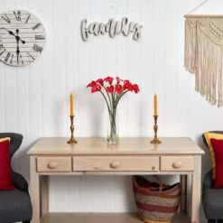 20" Mini Calla Lily Arrangement In Tall Vase, Red 13 20" Mini Calla Lily Arrangement In Tall Vase, Red -Michaels Shop D292661S 15