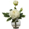 13.5" Peony Arrangement In Fluted Vase -Michaels Shop D292685S 1