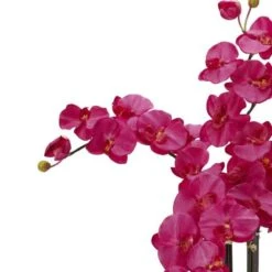 2.5ft. Pink Moth Orchid Arrangement With Decorative Vase -Michaels Shop D292705S 14