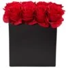 9" Red Roses Floral Arrangement In Black Vase -Michaels Shop D292725S 1