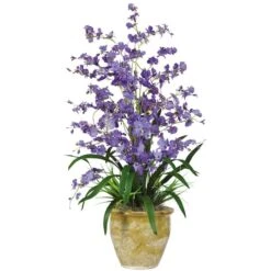 2.5ft. Purple Triple Dancing Lady Orchid Arrangement In Planter
