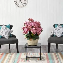 3ft. Moth Orchid Arrangement In White Vase 11 3ft. Moth Orchid Arrangement In White Vase -Michaels Shop D292758S 4