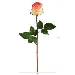 Peach Rose Bud Stem, 6ct. -Michaels Shop D293209S 12