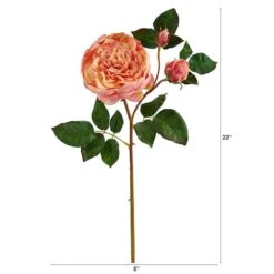 Peach & Pink Rose Stem, 6ct. -Michaels Shop D293227S 2
