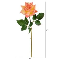 Orange Rose Stem, 6ct. -Michaels Shop D293231S 2