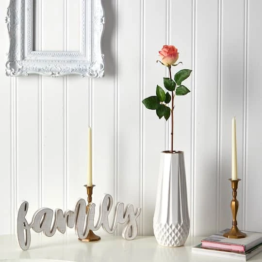 Peach & Cream Rose Bud Stem, 6ct. 6 Peach & Cream Rose Bud Stem, 6ct. - Image 4