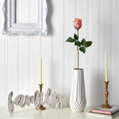 Peach & Pink Rose Bud Stem, 6ct. -Michaels Shop D293235S 3