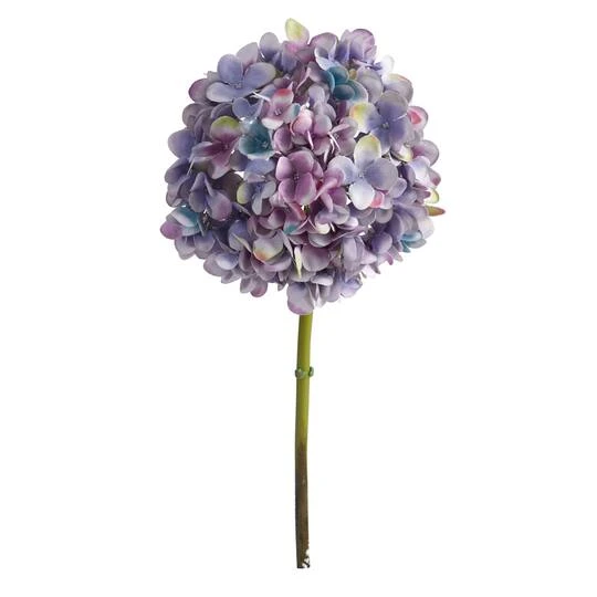 Purple Hydrangea Artificial Flower Stem, 3ct. 4 Purple Hydrangea Artificial Flower Stem, 3ct. - Image 2