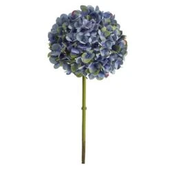 Blue Hydrangea Artificial Flower Stem, 3ct.