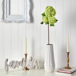 Green Snowball Hydrangea Artificial Flower Stem, 2ct. -Michaels Shop D293289S 3